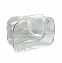 Set geantă de maternitate transparentă cu detalii albe, 3 bucăți (4)